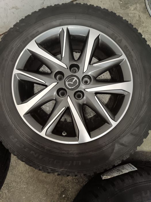 Set jante aliaj prindere 5x114.3 et 45 cu anvelope iarna 225/65/17 mazda kia Hyundai Renault Dacia