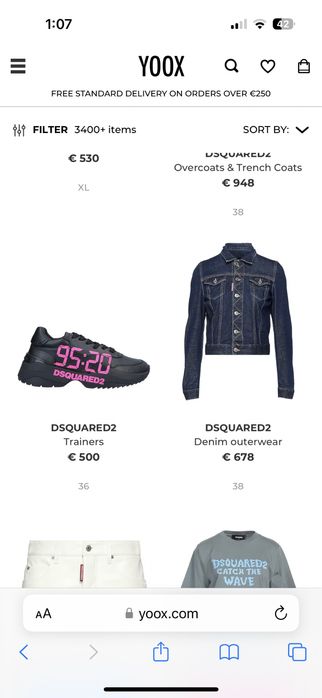 Оригинални дамски Dsquared ot yoxx,нови