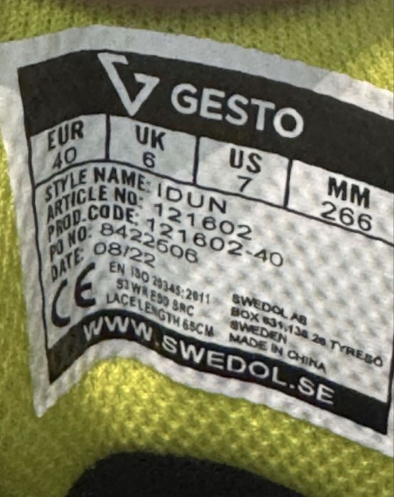 Мъжки обувки GESTO BOA WATERPROOF . Номер 40