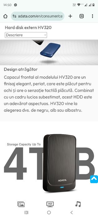 Hard disk extern HV320 1Tb