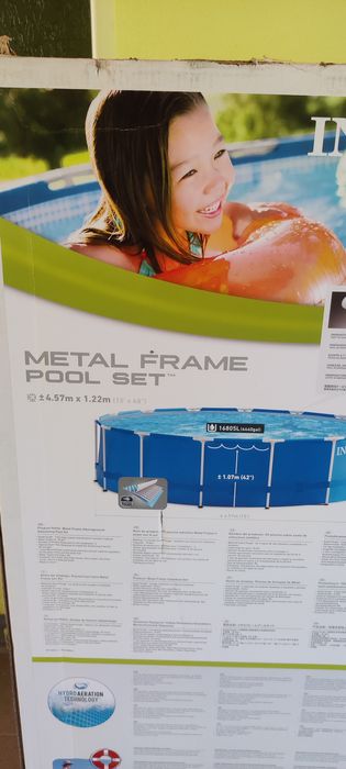 Piscina cadru metalic 4.57/1.22m