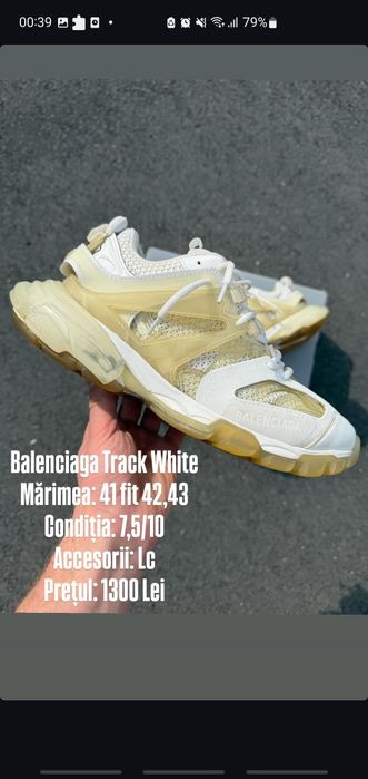 Balenciaga track white