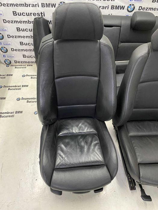 Scaune interior sport Recaro piele neagra cu incalzire BMW E92