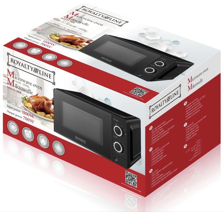 Микровълнова фурна ROYALTY LINE + 1 Година ГАРАНЦИЯ