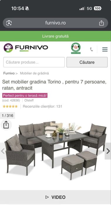 Set pentru Gradina terasa