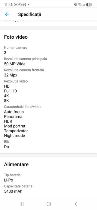 Vând Telefon mobil OnePlus 12, Dual SIM, 16GB RAM, 512GB, 5G, Silky Bl