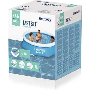 Басейн Bestway Fast Set, 2.44 м x 61 см, 1880 литра