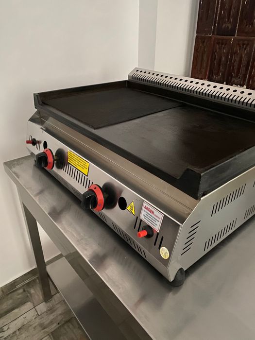 Grill pe gaz din fontă – 2 arzătoare individuale pret negociabil