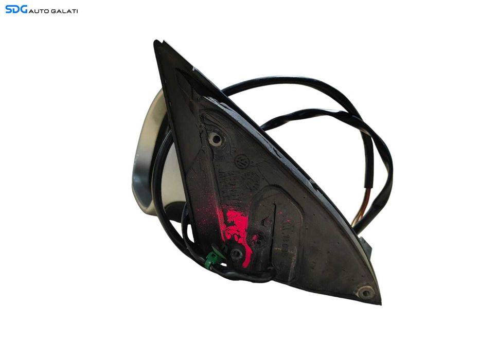 Oglinda Stanga Electrica Fara Pliere Rabatare Electrica cu Semnalizare Volkswagen Passat B6 2005 - 2010 Culoare Argintiu LA7W (Fara Sticla) [LR0568]