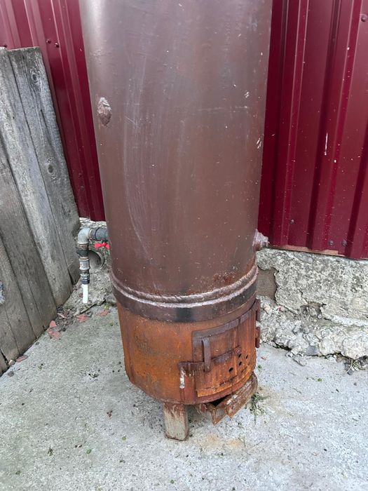 Ansamblu  boiler pe lemne pentru apa calda 100L