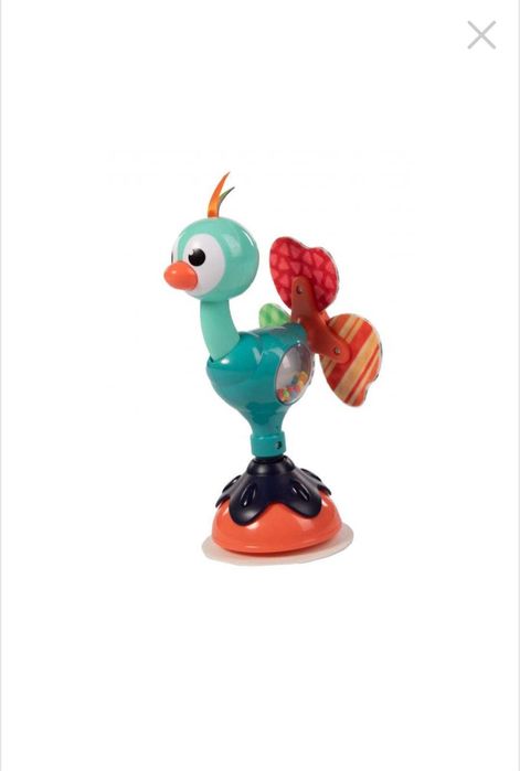 Jucarie cu ventuza Bo Jungle paun amuzant cu activitati