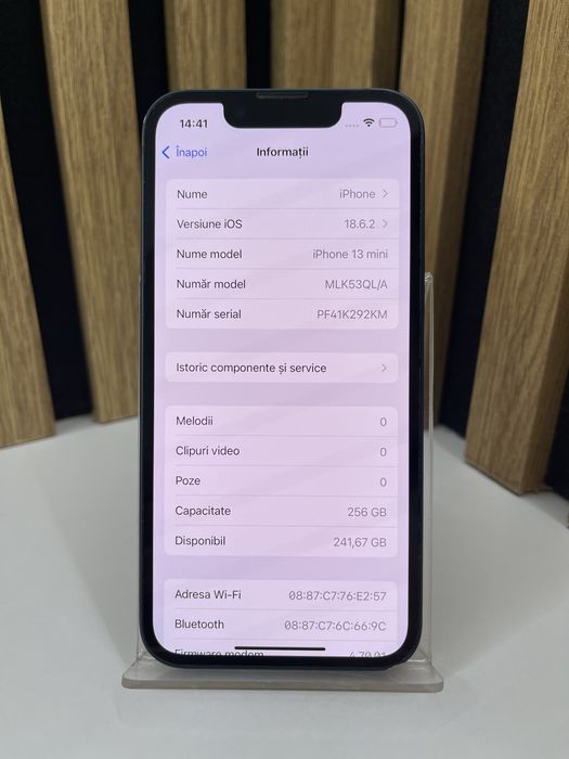 Iphone 13 Mini 256Gb 75% baterie Fisurat / Garantie / Factura #58774