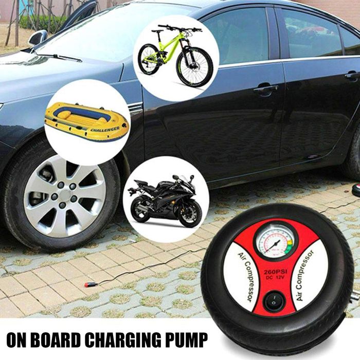 Авто компресор-форма на гума на 12V