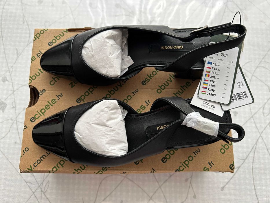 GINO ROSSI Дамски обувки 4893-01, Естествена кожа, Черни