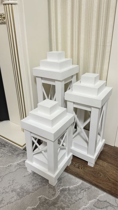 Деревянные декор фонари