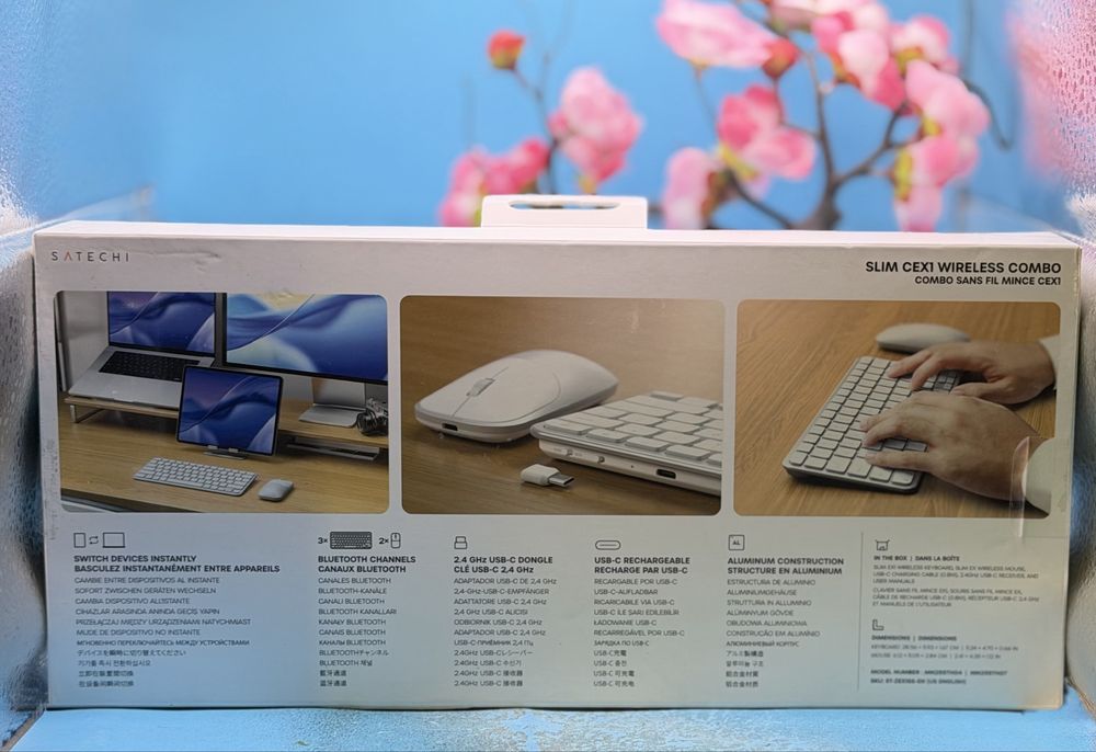 НОВО!!! Безжична клавиатура + мишка SATECHI SLIM CEX1 WIRELESS COMBO