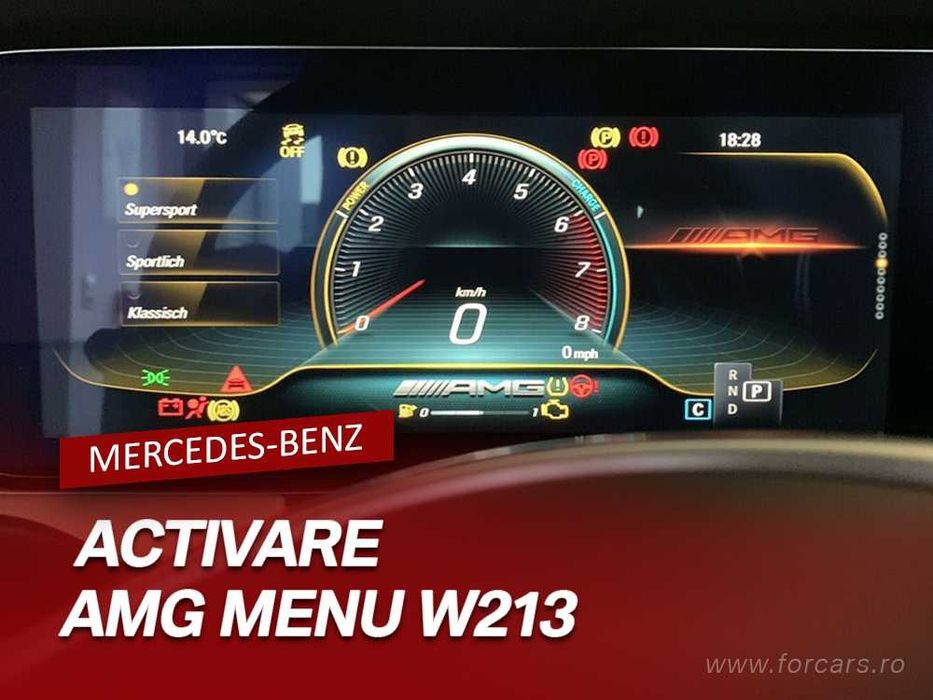 Activare meniu AMG Supersport Progressive Mercedes-Benz W213 W205 W222