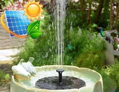 Соларен фонтан зарадина и тераса - шадрван