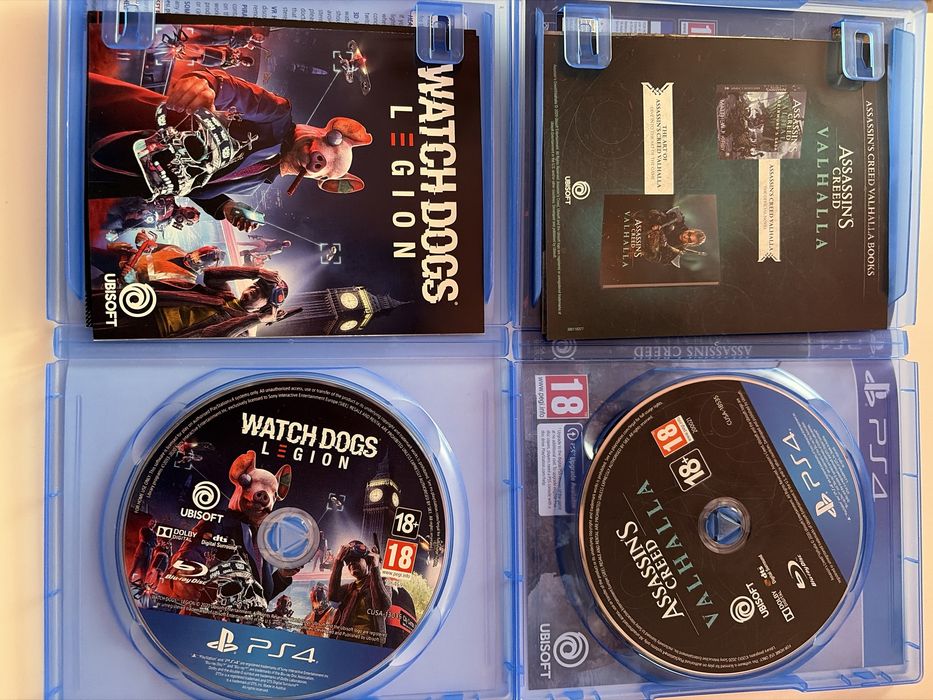 Vand Assssins Creed Valhala & Watch Dogs 3 PS4