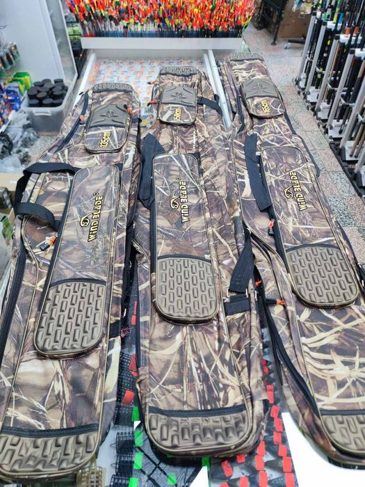 Троен Калъф за Въдици и Макари 135см/150см/165см