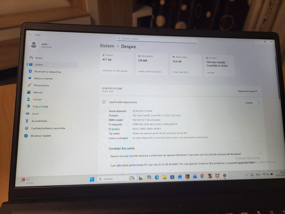 Vand sau schimb Laptop cu telefon