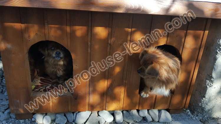 Cusca,cotet caine din lemn,izolat termic - Model Dublu