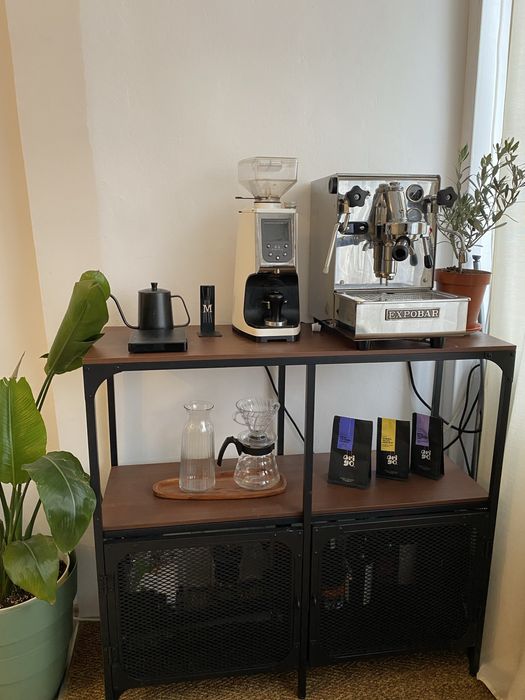 Expressor dual boiler si Rasnita  chit Complet