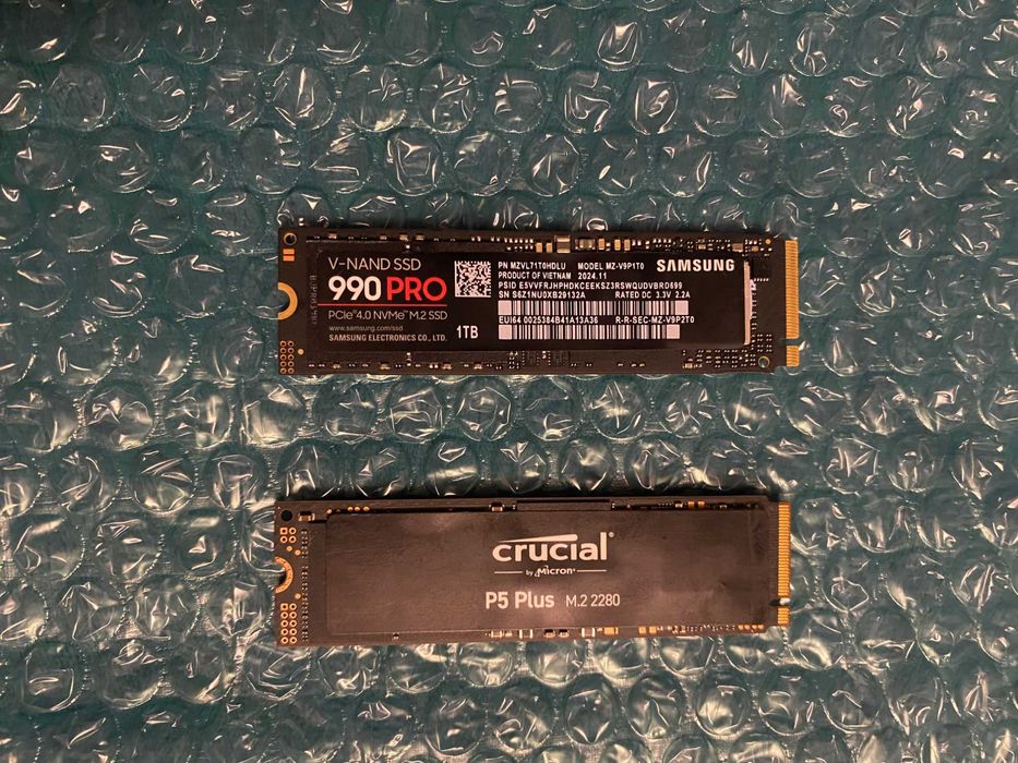 SSD Samsung 990 PRO 1TB + CADOU SSD Crucial P5 Plus 500GB