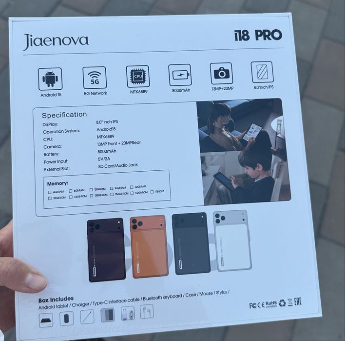 Планшет: Jiaenova i18 PRO