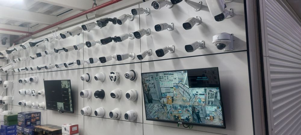 установка видеонаблюдения домофона  камера