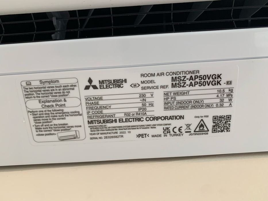 Климатик Mitsubishi 18-BTU А++