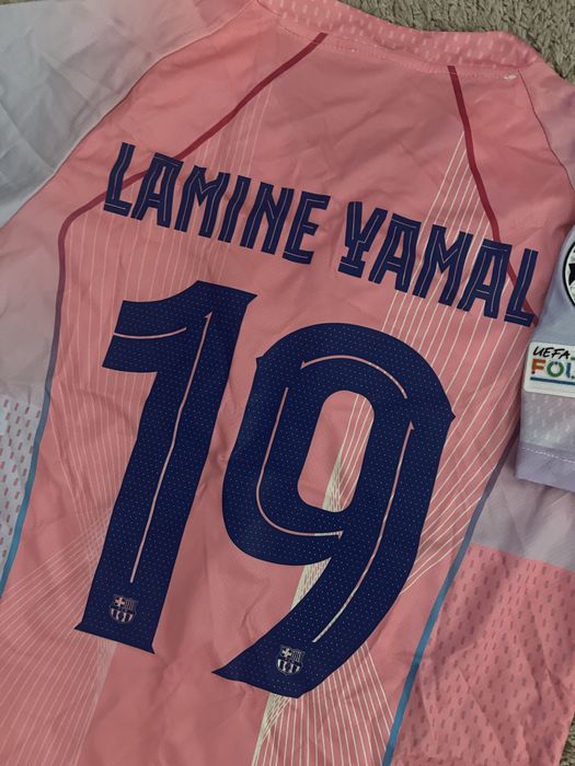 Tricou fotbal Lamine Yamal barcelona