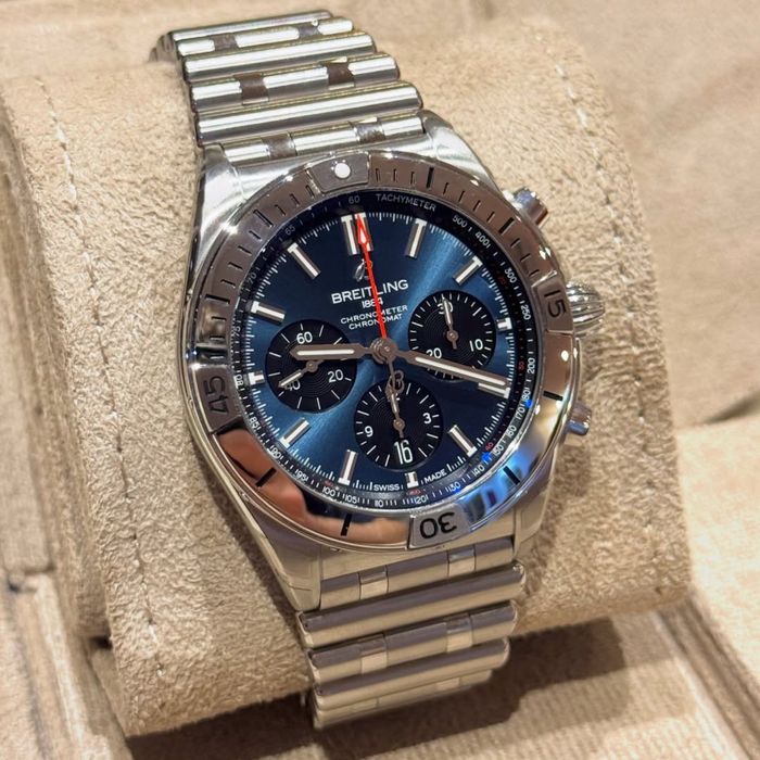 ceas breitling chronomat blue dial b01  42,mm
