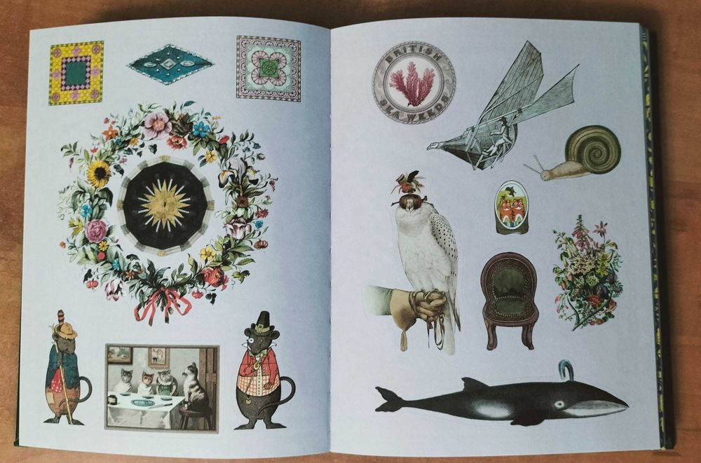 Carte de sitckere Antiquarian Sticker Book: Bibliophilia