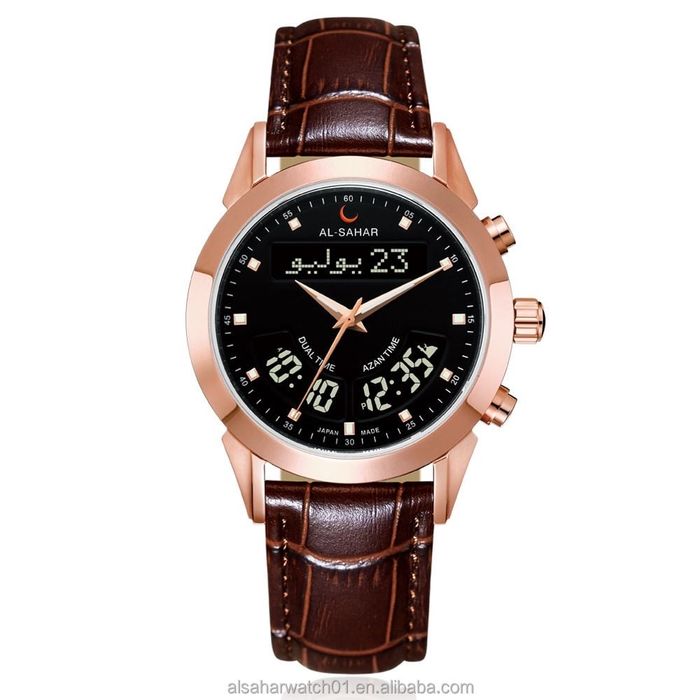 AL-SAHAR AS-P012 erkaklar soati — Azan Time, Dual Time, My Name