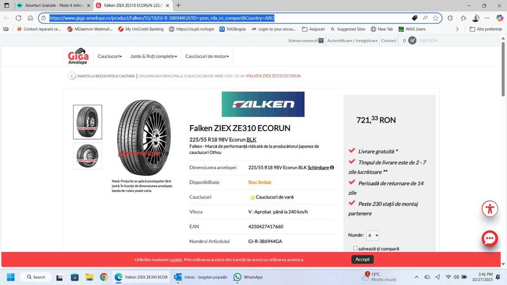 anvelope Falken-vara