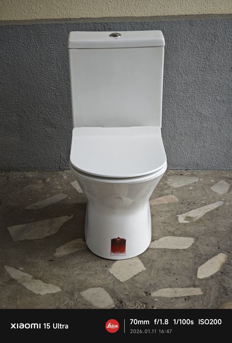 Унитаз, белый, б/у