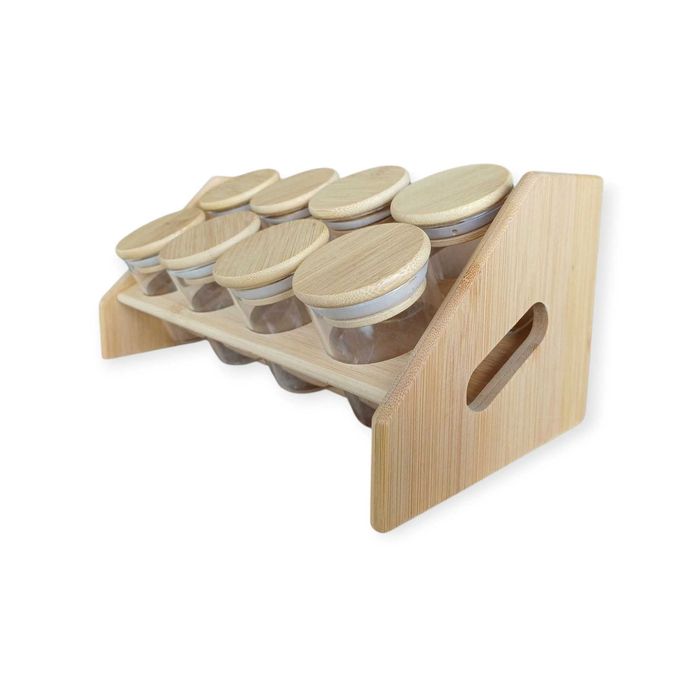 Бурканчета за подправки със стойка и BG етикети - 4 МОДЕЛА