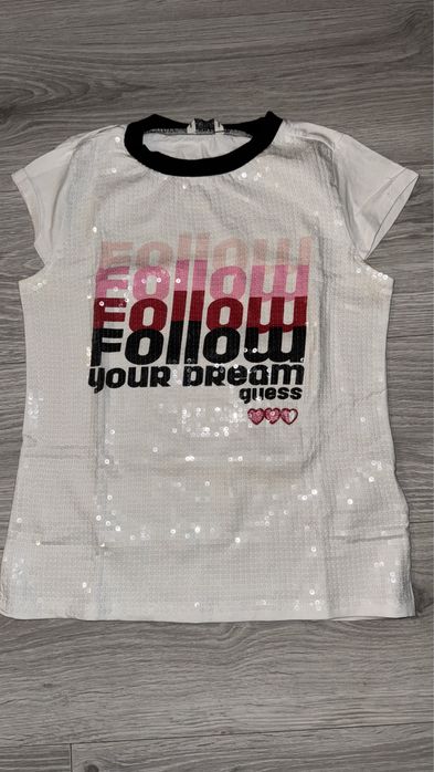 Tricou Guess alb   .