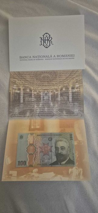 Colecție completă BNR – toate cele 7 bancnote aniversare | Certificate | UNC | bancnota polimer