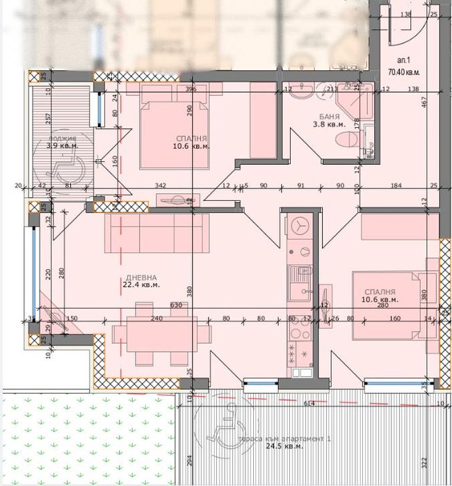 Продава се Тристаен апартамент в Варна, Левски - 70 кв.м за 2358 €/кв.м - Снимка #1