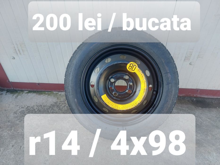 Roata rezerva SLIM/ FIAT /LANCIA / ALFA ROMEO / 4x98