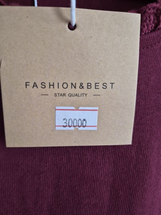 Платье, хлопок, бордо