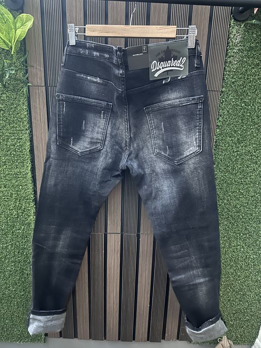 Дънки DSQUARED Черни Премиум качество