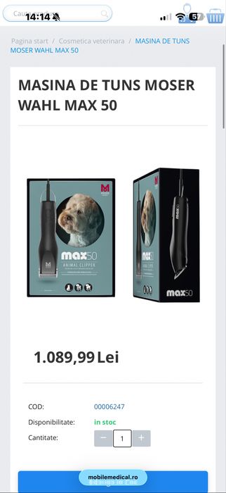 Masina tuns caini