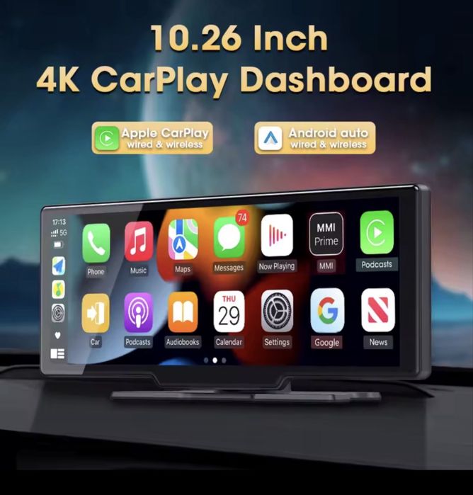 Carplay-Android  4K -10,26 видеорегистратор