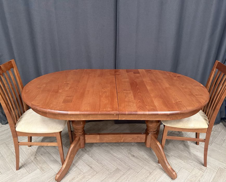 Стол обеденный , раздвижной  дуб массив