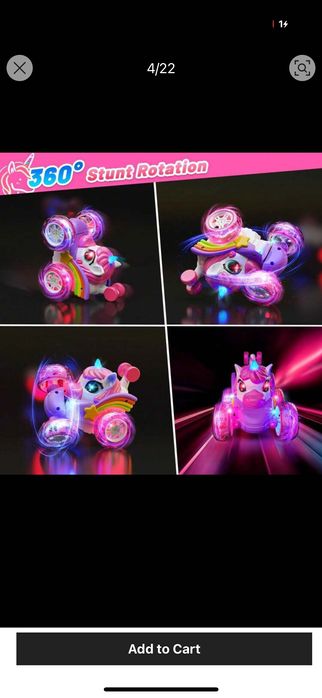 Mașină cu telecomandă scamatorii Unicorn