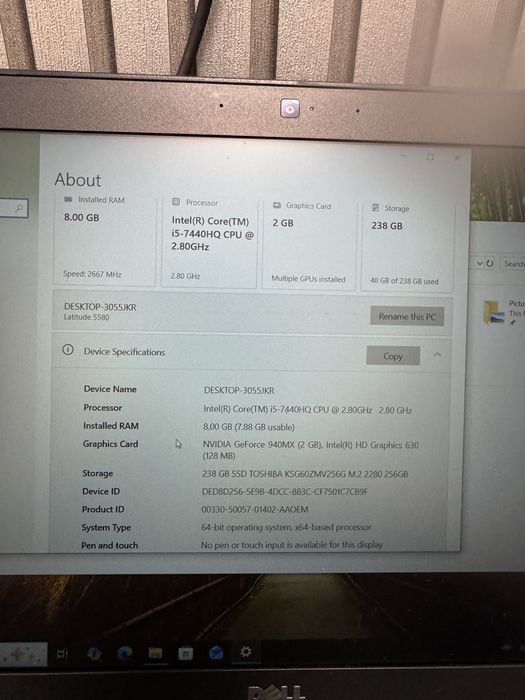 Vand Dell Latitude 5580 i5 gen 7 perfect functional