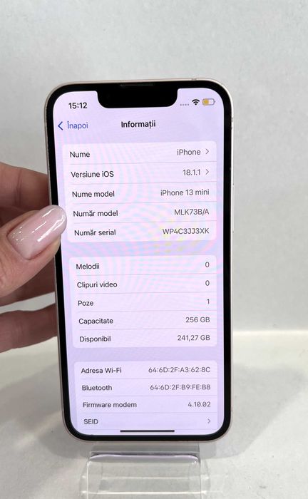 iPhone 13 mini, 256GB, garanție 90 de zile, Pink!